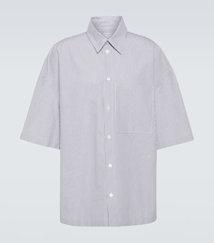 Camisa de algodón a rayas con bordado - Bottega Veneta - Modalova