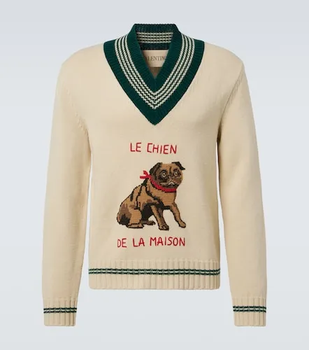 Wool jacquard sweater - Valentino Garavani - Modalova