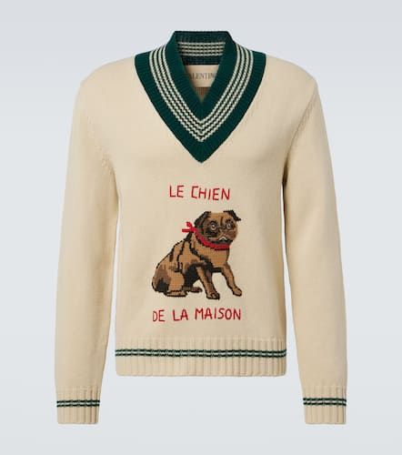 Pullover aus Woll-Jacquard - Valentino - Modalova