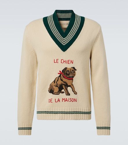 Pullover aus Woll-Jacquard - Valentino - Modalova