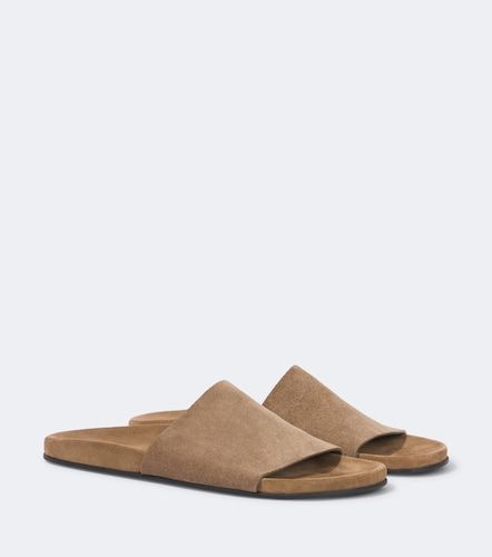 The Row Hugh suede slides - The Row - Modalova