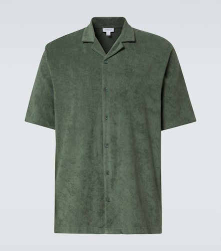 Camicia bowling in spugna di cotone - Sunspel - Modalova