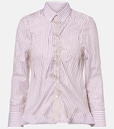 Camicia in popeline di cotone con volant - Maison Margiela - Modalova