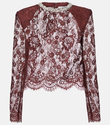 Self-Portrait Embellished lace top - Self-Portrait - Modalova