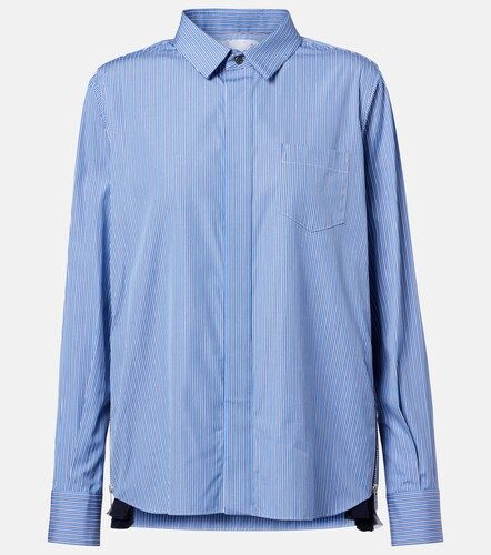 Camisa de popelín con paneles - Sacai - Modalova