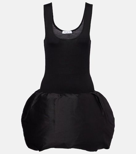 Down-paneled wool-blend minidress - Alaia - Modalova