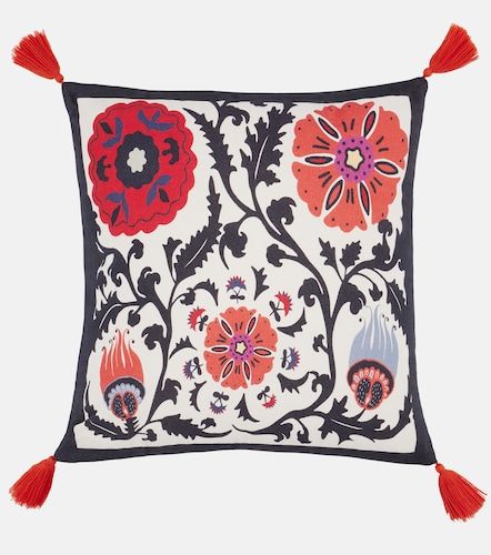 Cuscino Flowers in velluto con stampa - Les-Ottomans - Modalova
