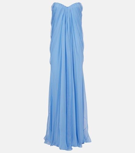 McQueen Bustier-Robe aus Seide - McQueen - Modalova