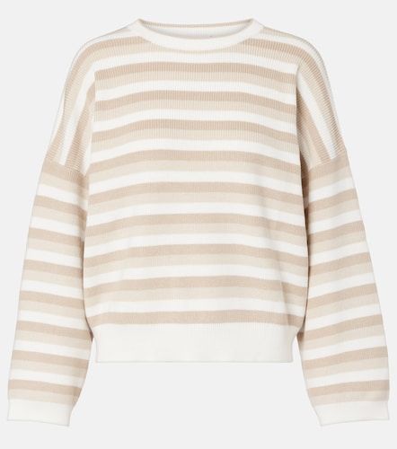 Pullover in cotone a righe - Brunello Cucinelli - Modalova