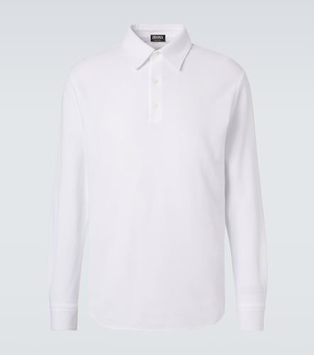 Zegna Polo de piqué de algodón - Zegna - Modalova