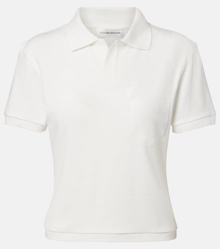 Polohemd aus einem Baumwollgemisch - Victoria Beckham - Modalova