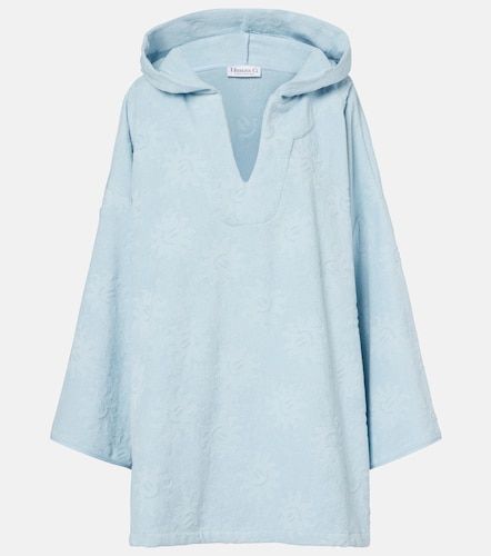 Poncho de rizo de algodón con capucha - Hunza G - Modalova
