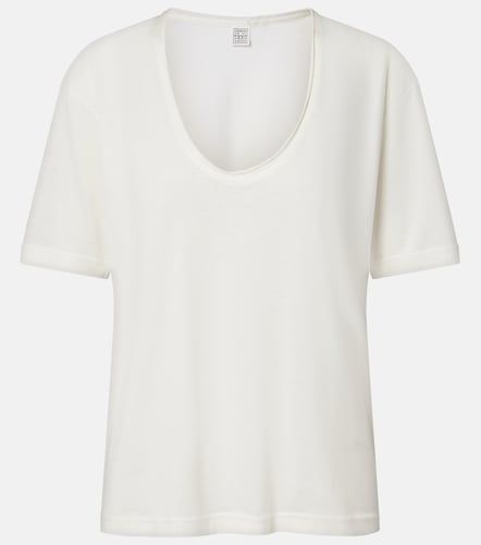 Toteme T-shirt in cotone e seta - Toteme - Modalova