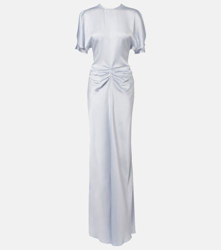Gathered satin gown - Victoria Beckham - Modalova