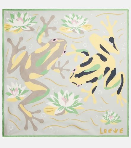 Pañuelo de sarga de seda estampado - Loewe - Modalova