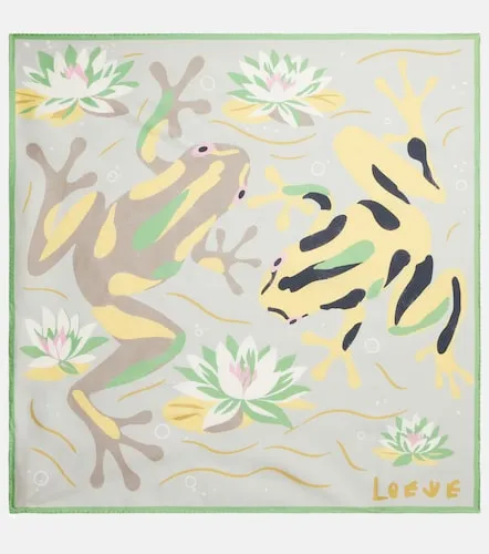 Loewe Printed silk twill scarf - Loewe - Modalova
