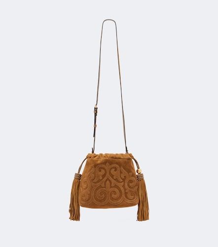 Kalispera Small embroidered suede clutch - Etro - Modalova