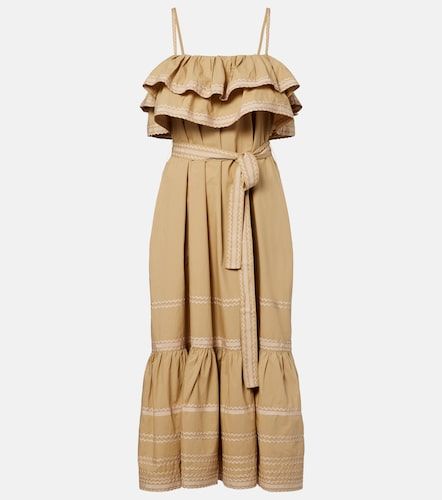 Abito midi Lucian in cotone con volant - Ulla Johnson - Modalova