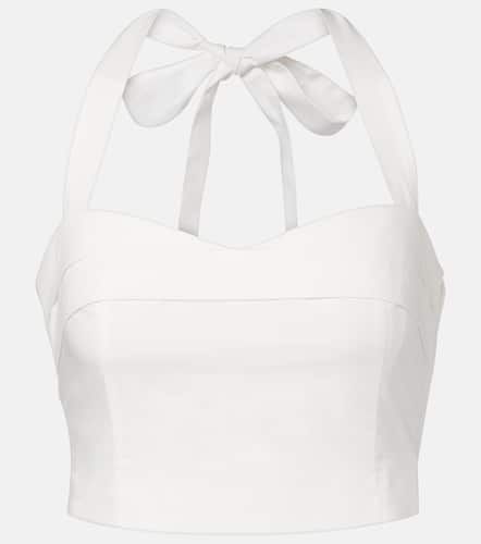 Rue halterneck cotton crop top - Posse - Modalova