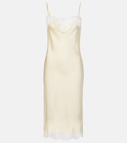 Abito sottoveste in raso con pizzo - Stella McCartney - Modalova
