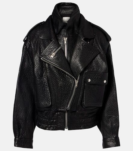 Aneli leather biker jacket - Isabel Marant - Modalova