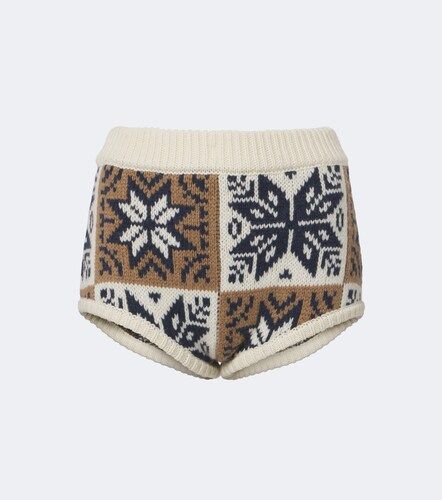 Shorts in lana e cashmere jacquard - Magda Butrym - Modalova
