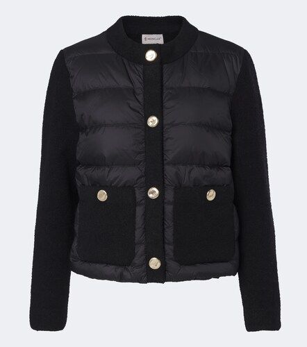 Cárdigan de plumas en mezcla de lana - Moncler - Modalova