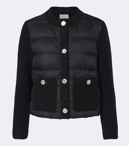 Moncler Daunenjacke mit Strick - Moncler - Modalova