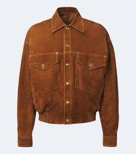 Versace Blouson aus Veloursleder - Versace - Modalova