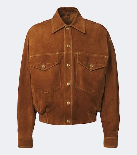 Versace Suede blouson jacket - Versace - Modalova