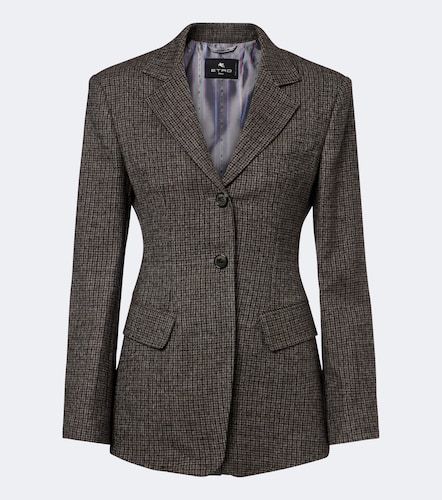 Etro Blazer de lana a cuadros - Etro - Modalova