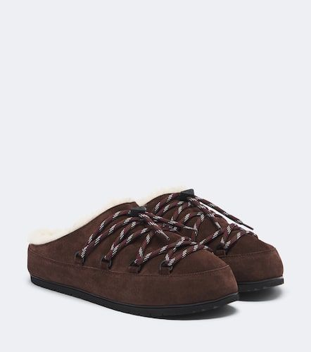 Prada Mules de ante con borrego - Prada - Modalova
