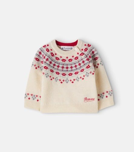 Bebé - Jersey de intarsia Melrose de lana - Bonpoint - Modalova