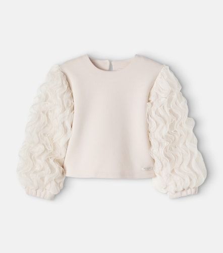 Blusa Sien en mezcla de algodón con tul - Donsje - Modalova