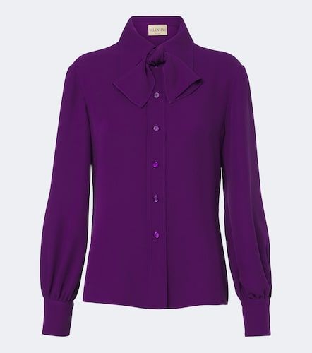 Blusa de Cady Couture con lazada - Valentino Garavani - Modalova