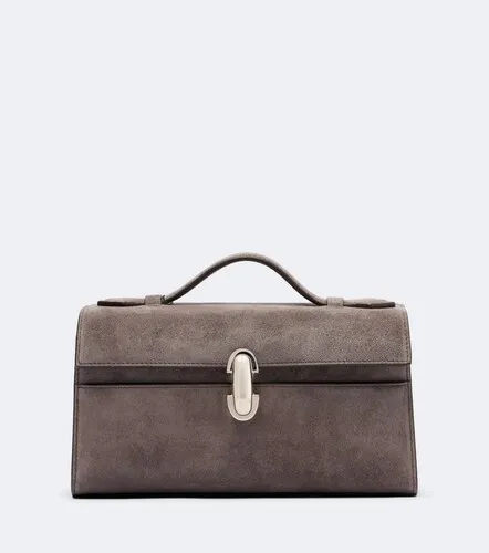 Symmetry Pochette Small suede top-handle bag - Savette - Modalova