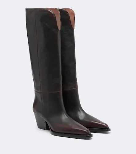 Jane leather knee-high boots - Paris Texas - Modalova