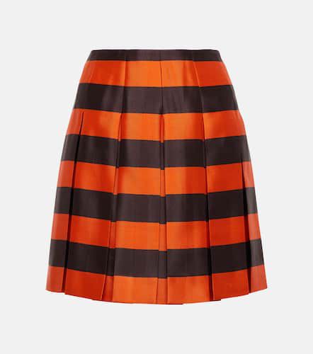 Prada Striped silk-blend miniskirt - Prada - Modalova