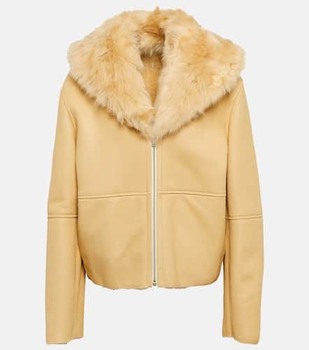 Leather and shearling jacket - Jil Sander - Modalova