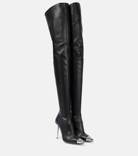 Faux leather over-the-knee boots - David Koma - Modalova