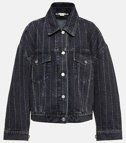 Crystal-embellished denim jacket - Stella McCartney - Modalova