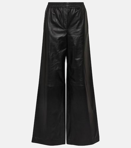 Pantaloni Ashbridge in pelle a gamba larga - Joseph - Modalova