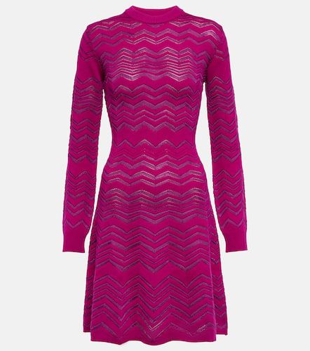 Chevron wool-blend minidress - Missoni - Modalova