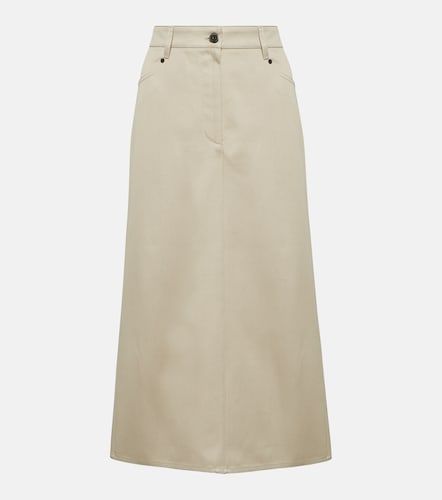 Falda midi de denim - Brunello Cucinelli - Modalova