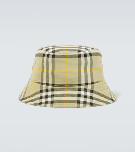 Check cotton bucket hat - Burberry - Modalova