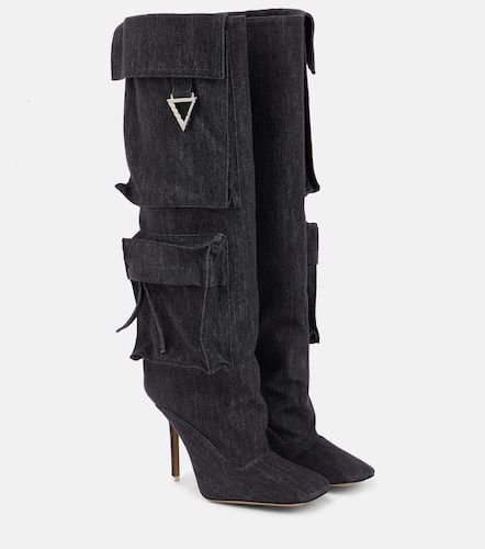 Sienna denim knee-high boots - The Attico - Modalova