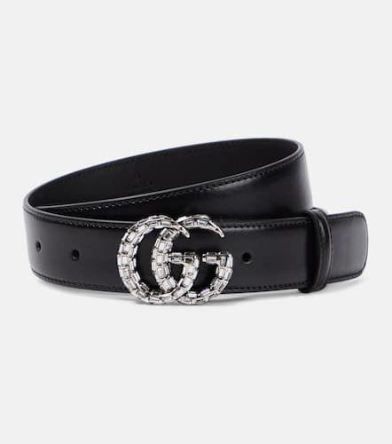 GG Marmont embellished leather belt - Gucci - Modalova