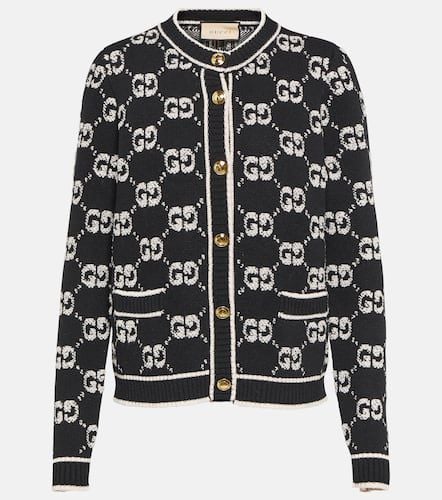 GG jacquard wool bouclÃ© cardigan - Gucci - Modalova