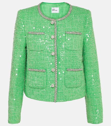 Sequined bouclÃ© jacket - Self-Portrait - Modalova