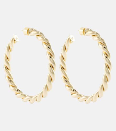 Twisted 14kt -plated hoop earrings - Jennifer Fisher - Modalova